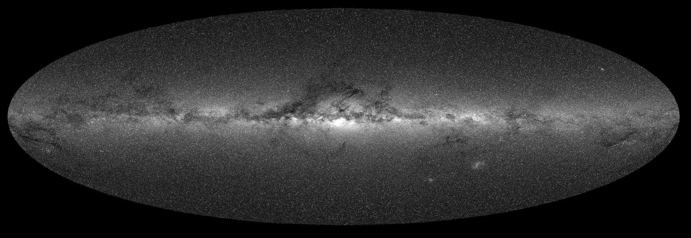 Milky Way image from the Gaia data